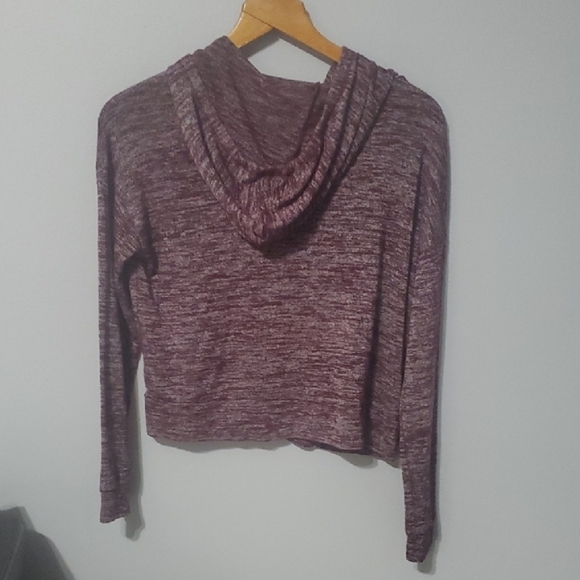 American Eagle Hoodie Size S SMALL Y2k Women's Purple Zip-Up Hoodie - Picture 2 of 6